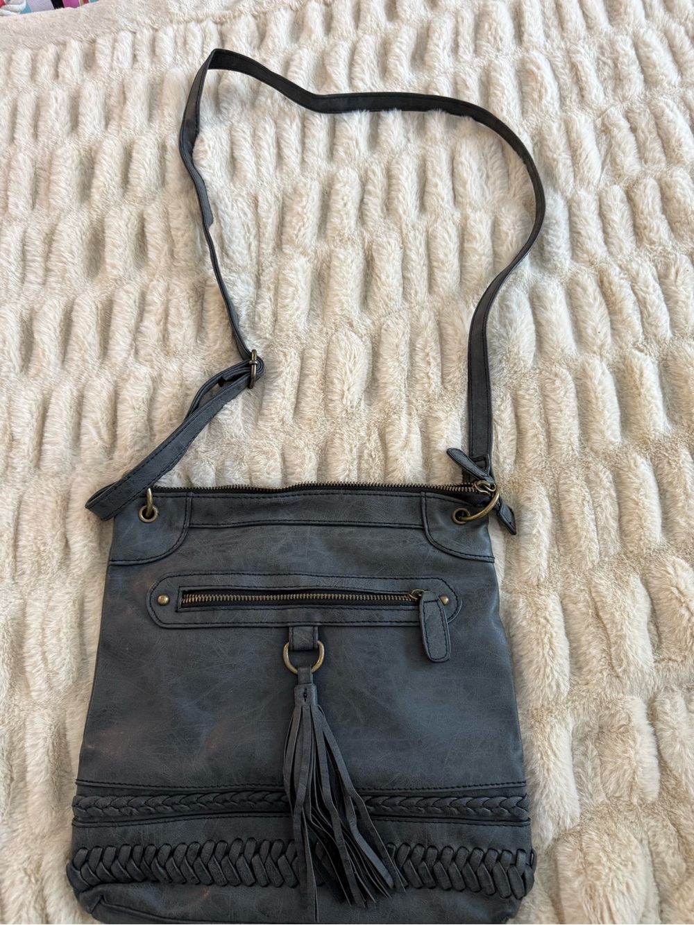 Women’s Black Tassel Crossbody Bag